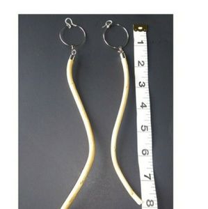 Stunning wood earrings